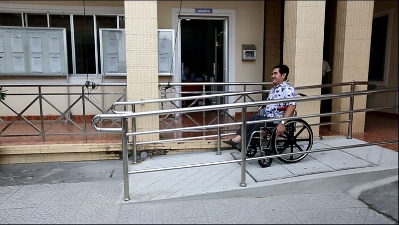 Ram dốc cho người khuyết tật được thiết kế như thế nào?
